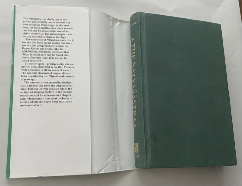 The Natyasastra: English Translation with Critical Notes Adya Rangacharya HC DJ gallery