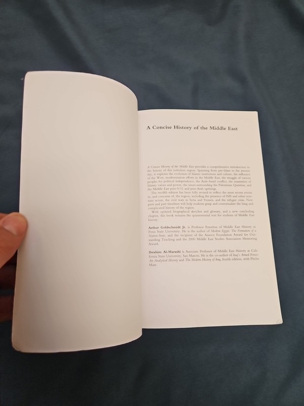 A Concise History of the Middle East Paperback 12th Edition 2019 gallery
