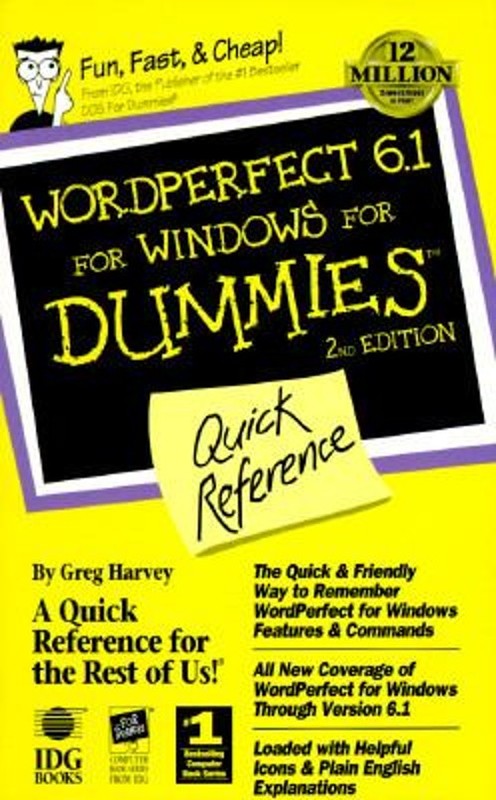 Wordperfect 6. 1 for Windows Paperback Greg Harvey