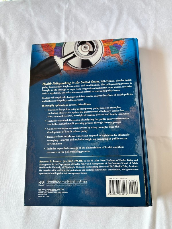 Health Policymaking in the United States by Beaufort B. Longest (2010,... gallery