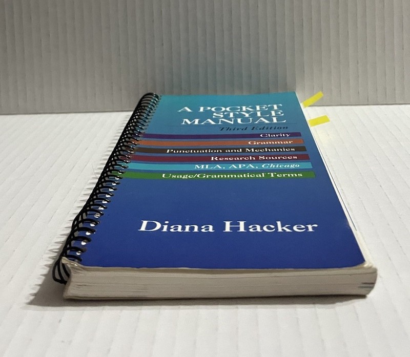A Picket Style Manual Third Edition Diane Hacker Spiral Bound Writing Guide gallery