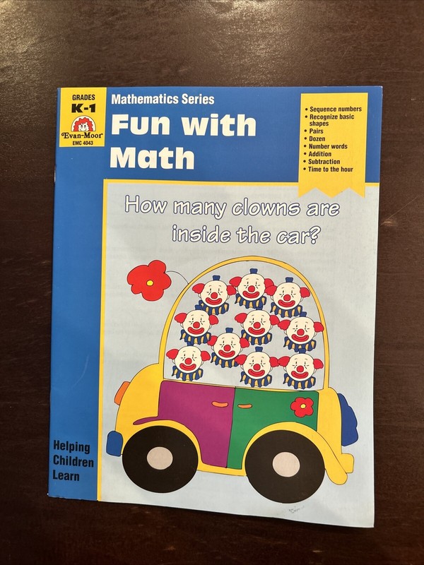 Mathematics Ser.: Fun with Math, Grades K-1 by Jo Ellen Moore (1997, Trade…
