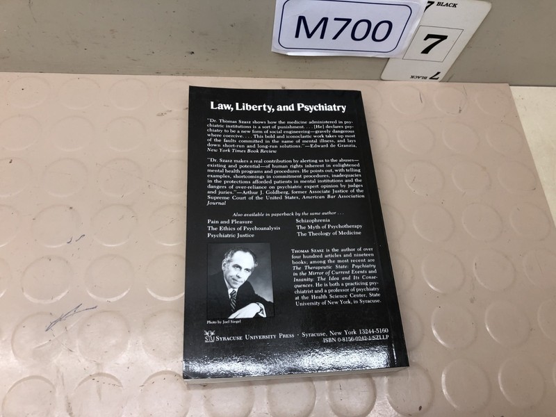 Law, Liberty and Psychiatry: An Inquiry into - Paperback, by Szasz Thomas gallery