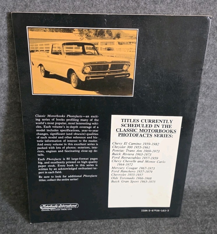 Ford Ranchero 1957-1979 Photofacts Bill Holder Bill Siura Classic Motorbooks gallery