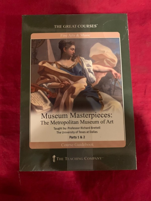 GREAT COURSES MUSEUM MASTERPIECES METRO.MUSEUM OF ART 4 CD AND BOOK NEW