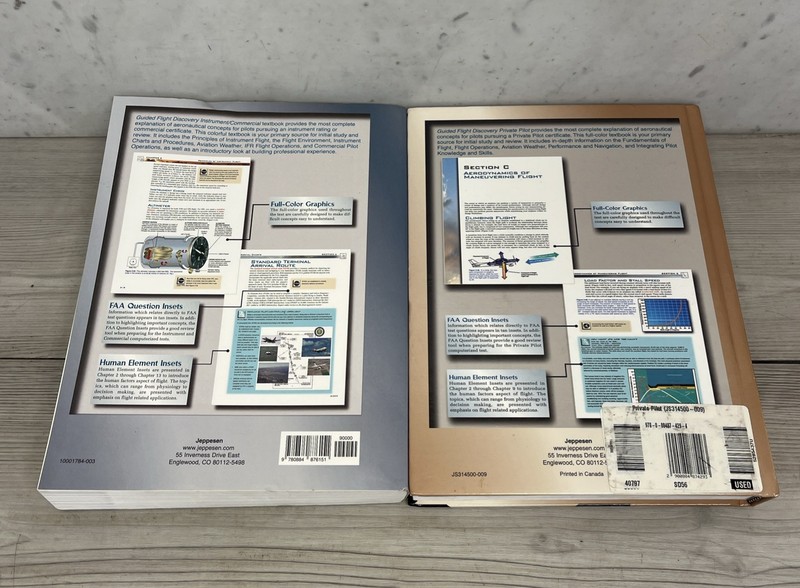 Lot Of 2 Guided Flight Discovery Books, Instrument Commercial, Private Pilot gallery