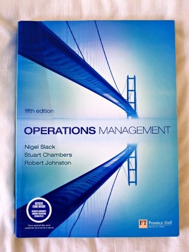 Operations Management by Johnston, Prof Robert Paperback Book The Fast Free