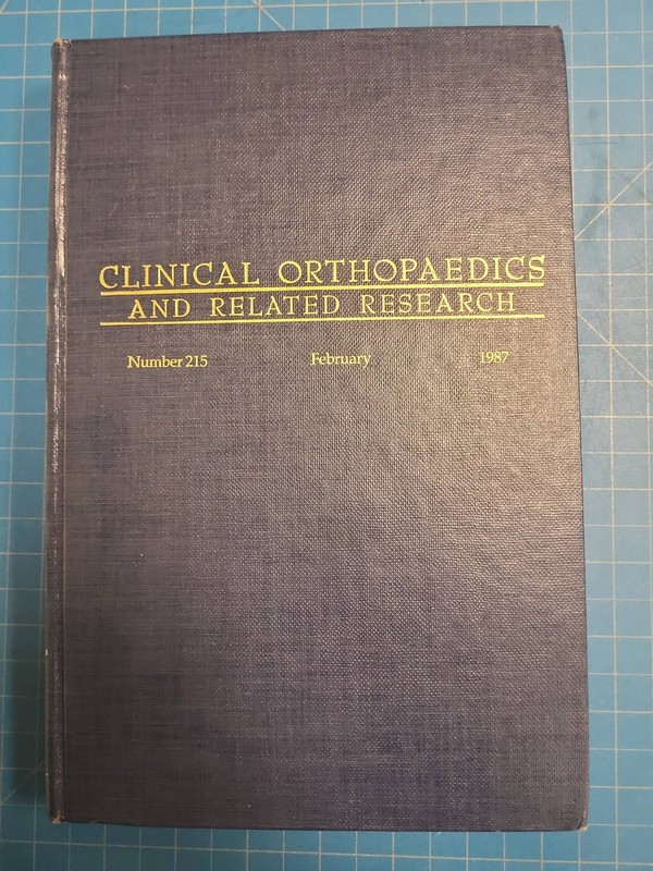 Clinical Orthopaedics and Related Research No 215 Feb 1987 China Symposium MD