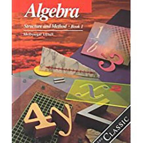Algebra: Structure and Method, Book 1 – Hardcover By Richard G Brown – GOOD