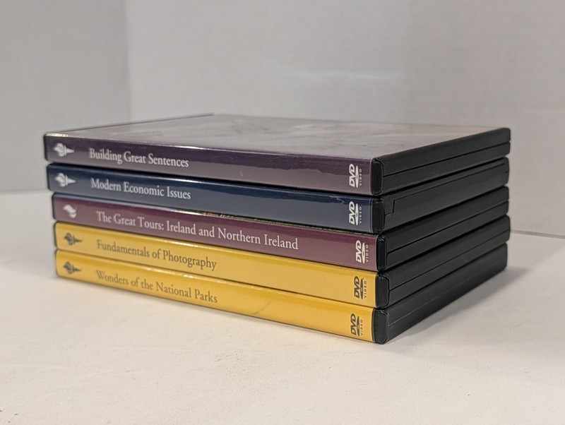 5 Lot Of Great Courses DVDs | Writing, Photography, Travel, Economics, English gallery
