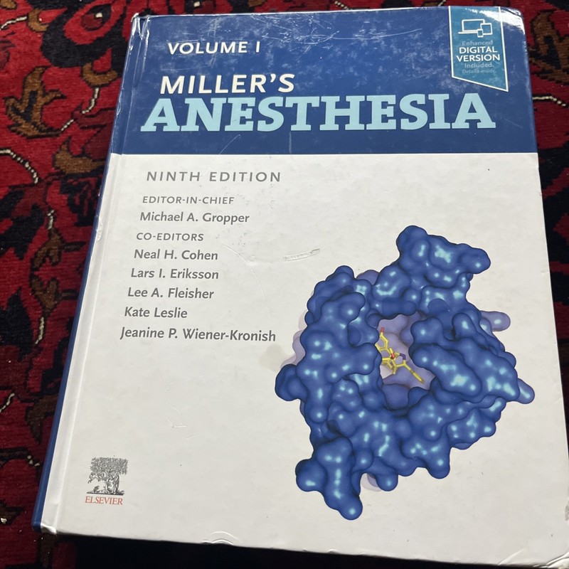 Miller’s Anesthesia, Volume 1 by Lars I. Eriksson (2019, Hardcover)