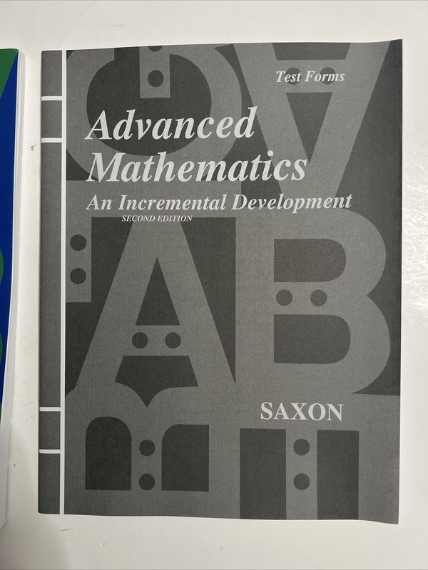 Saxon advanced mathematics (2nd edition) answer key AND test forms (NO TEXTBOOK) gallery