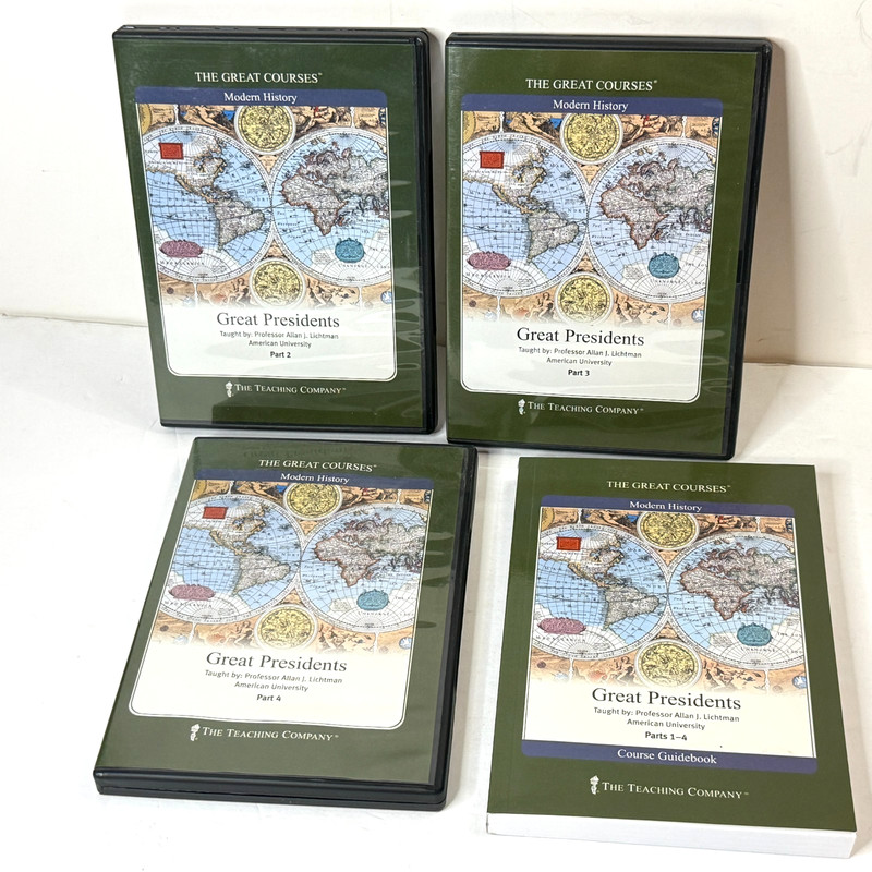 Great Presidents Parts 2-4 The Great Courses DVD Set (3/4) + Guidebook [VG]