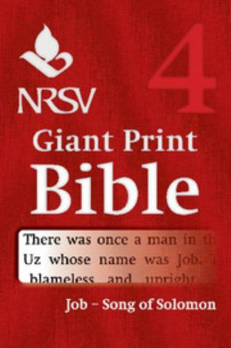 NRSV Giant Print Bible: Volume 4, Job – Song of Songs – Bible