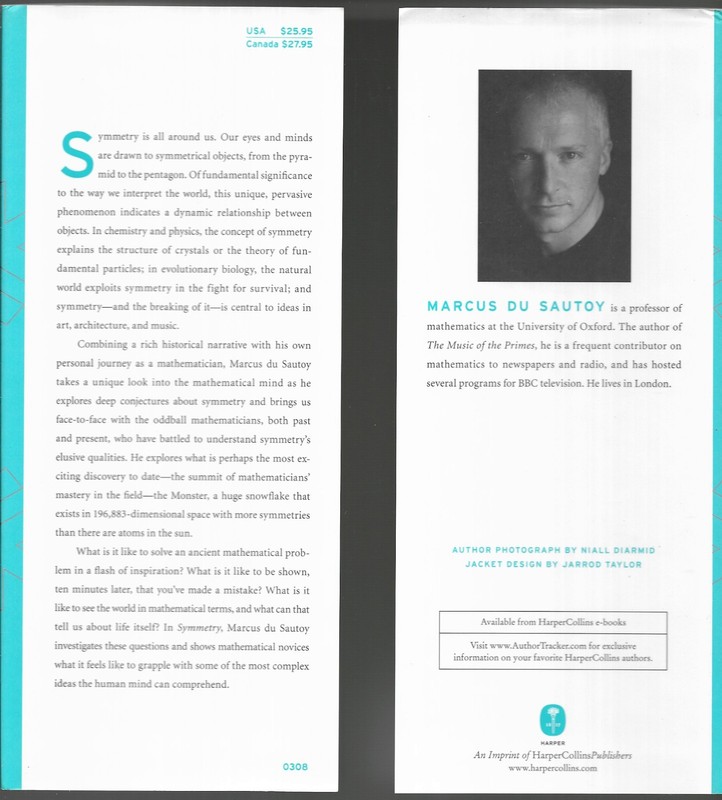 Symmetry : A Journey into the Patterns of Nature by Marcus du Sautoy (2008,HB) gallery