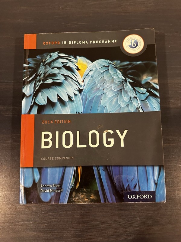 Oxford IB Diploma Programme Biology 2014 Edition By Allott And Mindorff