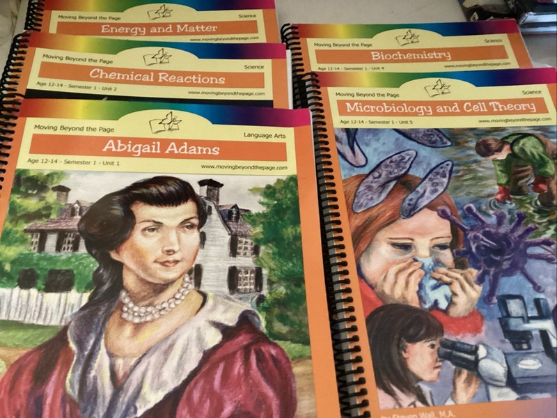 Lot 5 Moving Beyond the Page Age 12-14 Science Semester 1 Unit 2-5, Language Art