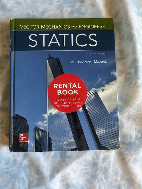 Vector Mechanics for Engineers: Statics by David Mazurek (2015, Hardcover)