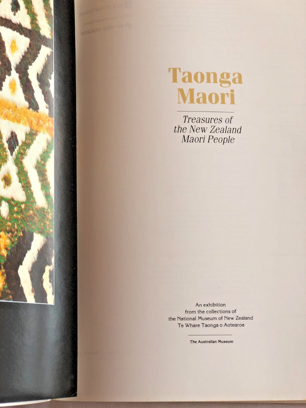 Taonga Maori: Treasures of the New Zealand Maori People 1989 ILLUS. PBK MAORI gallery