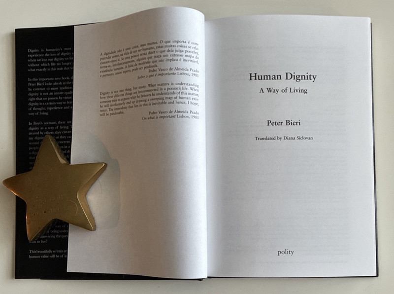 Human Dignity A Way of Living Peter Bieri Philosophy Hardcover Book gallery