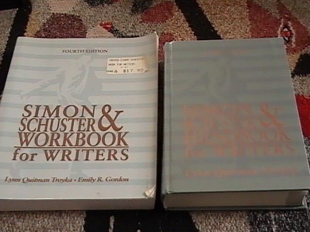 Simon & Schuster Handbook for Writers by Troyka (1995, 4th ed.) & workbook