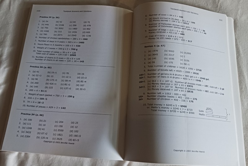 Singapore Primary Mathematics 3A Home Instructor's Guide Homeschool Math 3rd Grd gallery