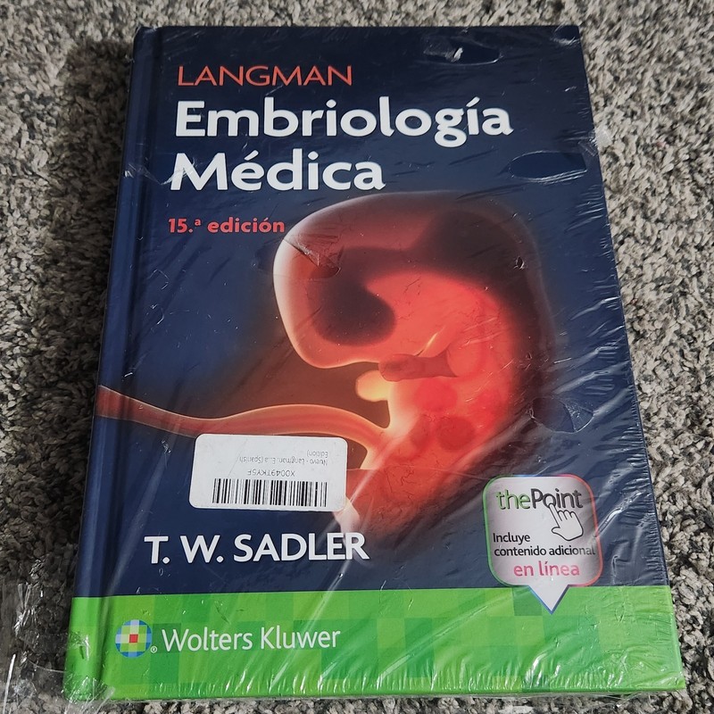 Langman’s Medical Embryology Spanish Embriologia Medicsa NEW Sealed Book