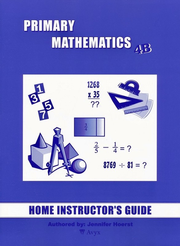 VERY GOOD++ Primary Mathematics 4B Home Instructor Guide — Singapore Math
