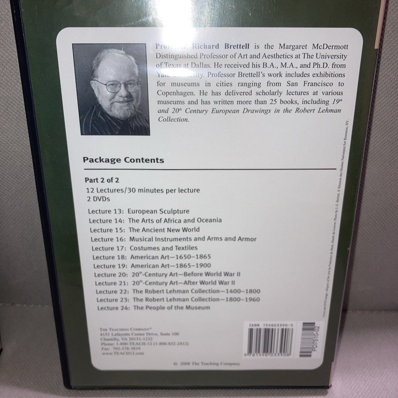 Great Courses Museum Masterpieces Metropolitan of Art 2 Part (4 DVD Set) gallery