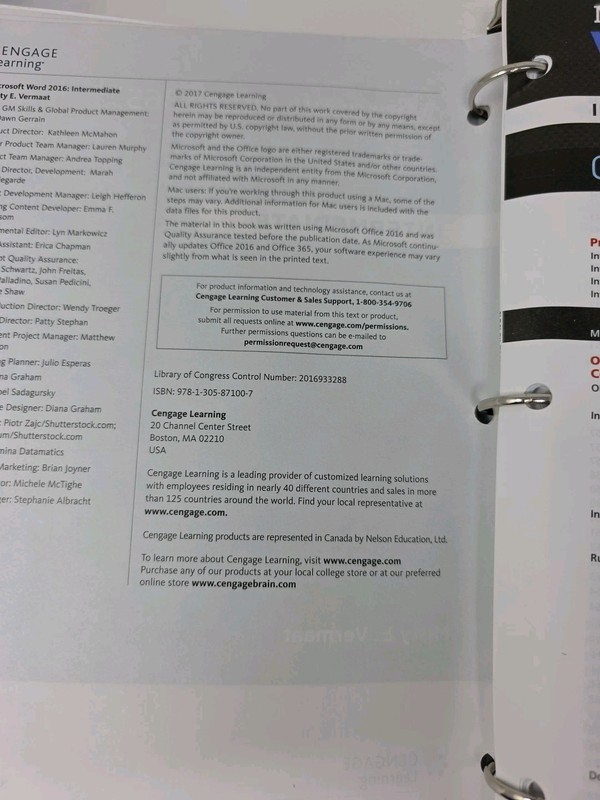 Shelly Cashman Series Microsoft Office 365 and Word 2016: Intermediate Looseleaf gallery