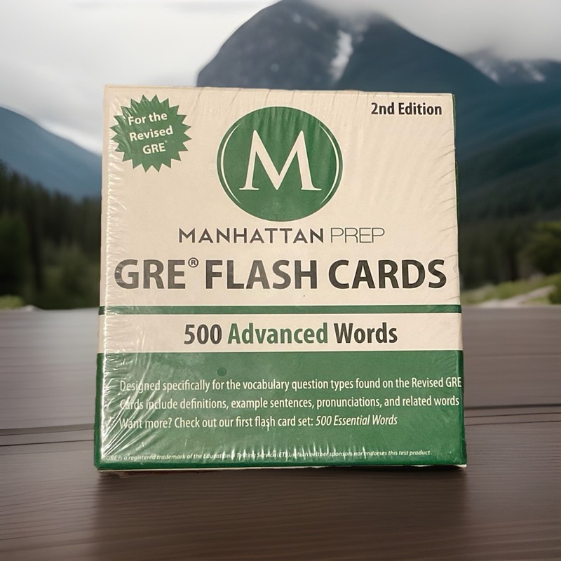 500 ADVANCED Words: GRE Vocabulary Flash Cards by – Manhattan Prep: SEALED BOX