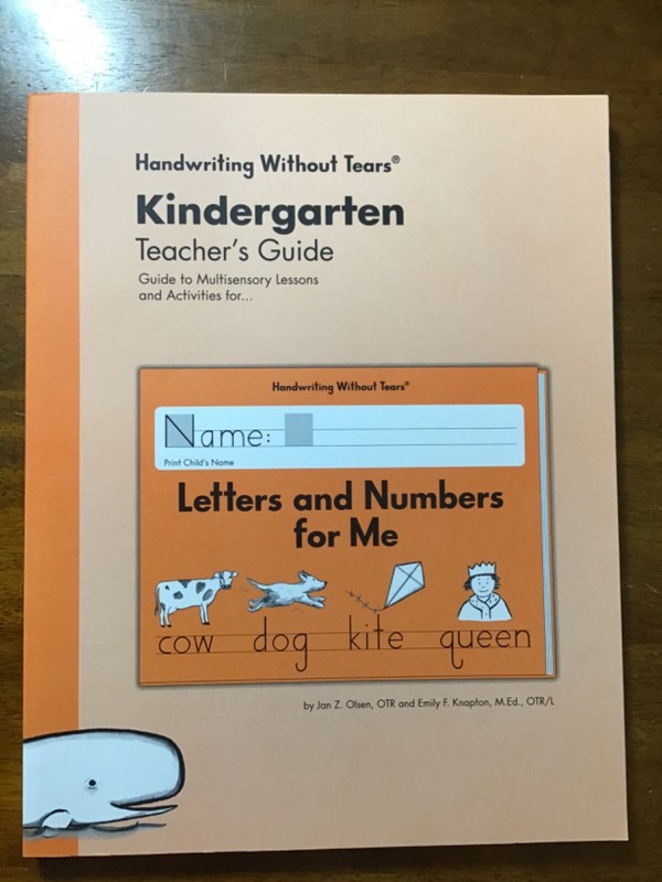 Learning Without Tears Kindergarten Teachers Guide…NEW