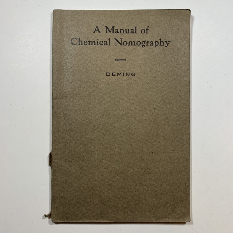 1918 Original Edition- A Manual Of Chemical Monography By Horace Deming
