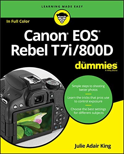 Canon EOS Rebel T7i/800D For Dummies (For Dummies (Computer/Tech)) – GOOD