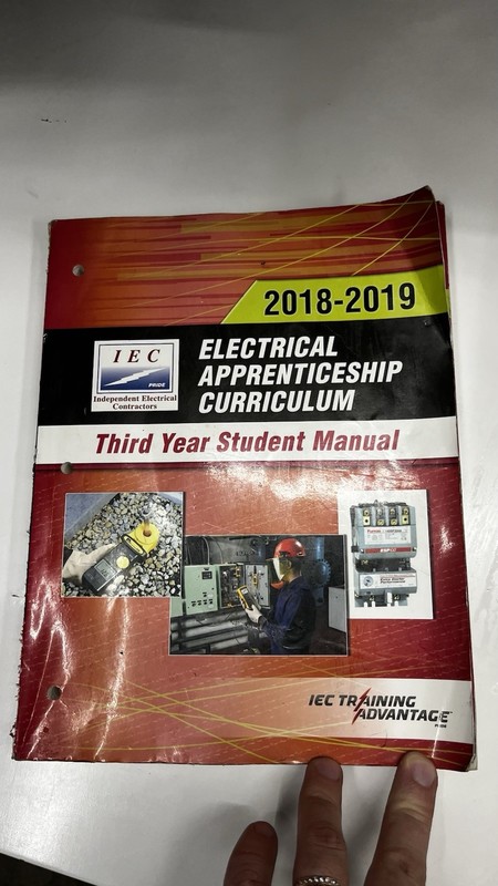 IEC Electrical Apprenticeship Curriculum 2018–2019 – Third Year Student Manual