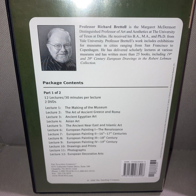 Great Courses Museum Masterpieces Metropolitan of Art 2 Part (4 DVD Set) gallery