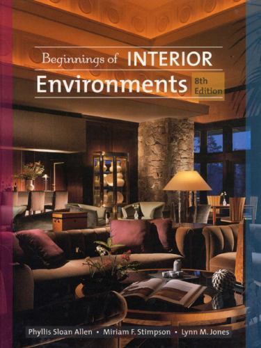 Beginnings of Interior Envir- 9780130832900, hardcover, Phyllis Sloan Allen, new