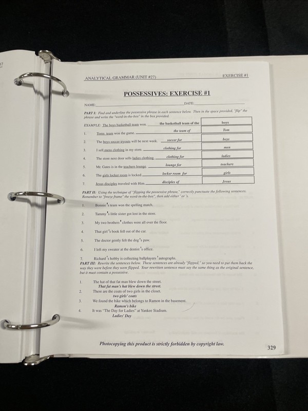 Analytical Grammar Teacher Book - by R. Robin Finley gallery