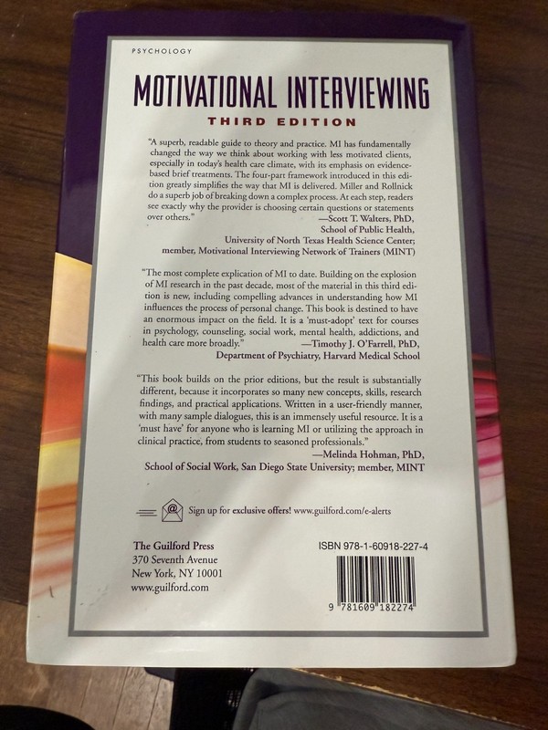 Motivational Interviewing: Helping People Change Miller & Rolland Hardcover 3rd gallery