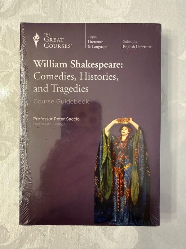 William Shakespeare : Comedies, Histories, & Tragedies Great Courses Book & DVD
