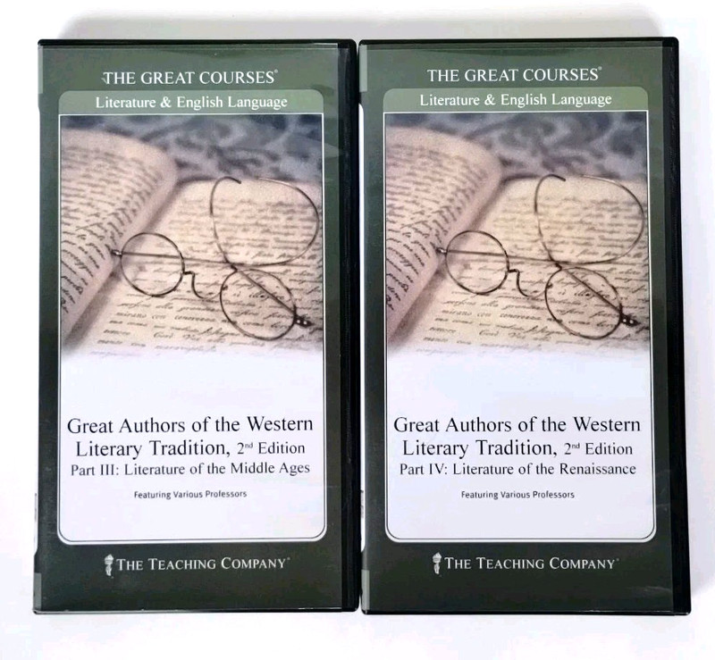 Great Authors of the Western Literary Tradition 2nd Edition Great Courses 3-4-5