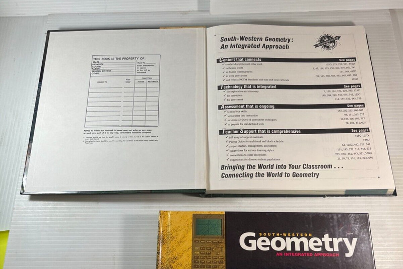 South-Western Geometry An Integrated Approach 1998 Teacher Bundle 0538675233 gallery