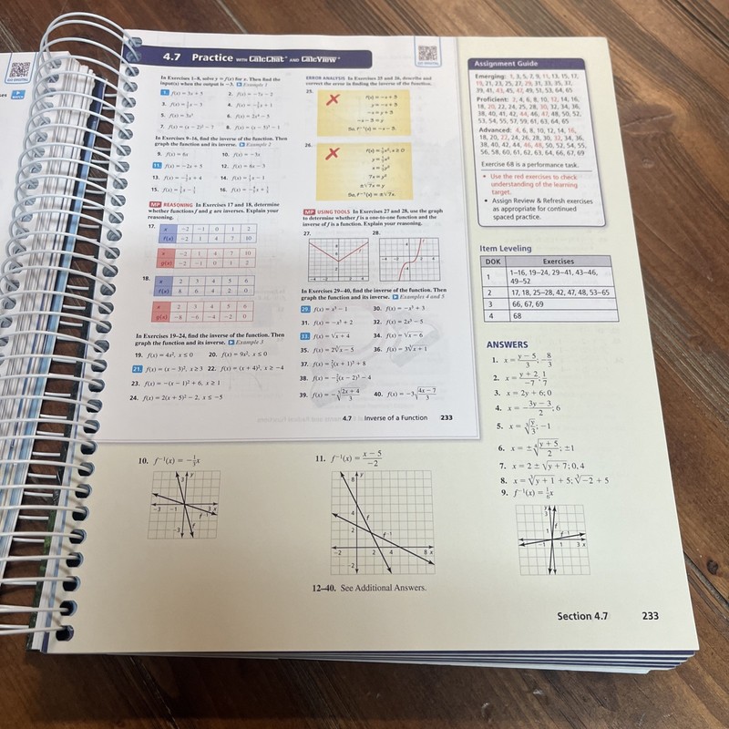 Tennessee Algebra 2 Teaching Edition CalcChat CalcView Ron Larson Laurie Boswell gallery