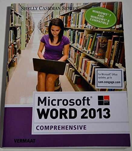 Microsoft Word 2013: – Paperback, by Vermaat Misty E. – Acceptable n