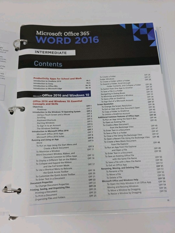 Shelly Cashman Series Microsoft Office 365 and Word 2016: Intermediate Looseleaf gallery