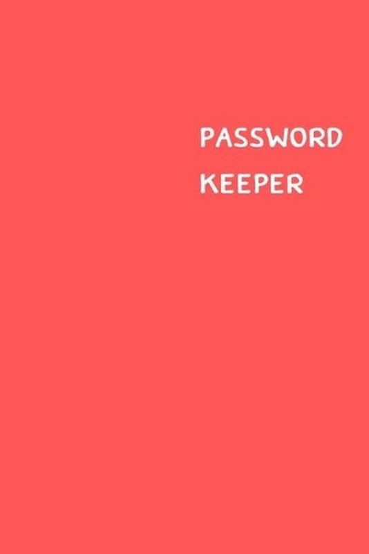 Password Keeper: Size (6 x 9 inches) – 100 Pages – Red Cover: Keep your username