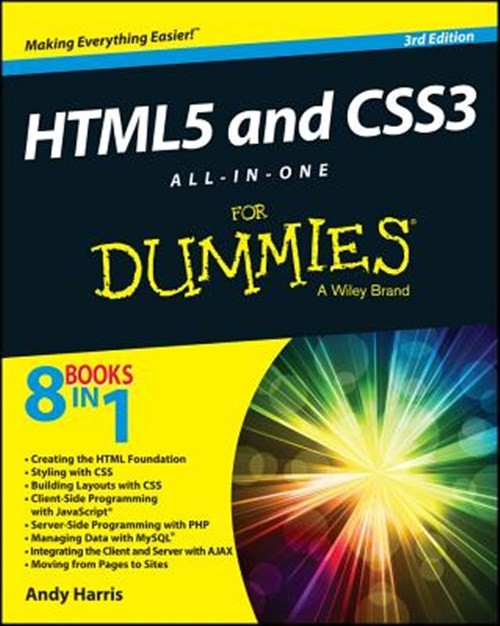 HTML5 and CSS3 All-in-one for Dummies, Paperback by Harris, Andy, Like New Us…