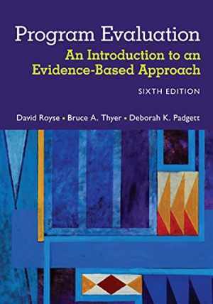 Program Evaluation: An Introduction to – Paperback, by Royse David; Thyer – Good