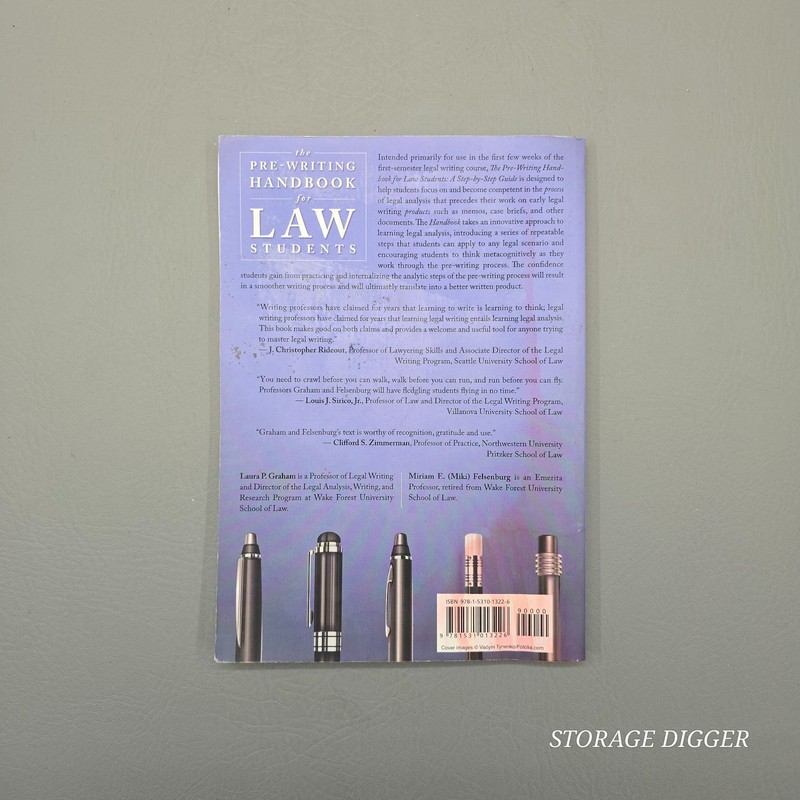 VTG The Pre-Writing Handbook for Law Students Step-by-Step Guide Book Paperback gallery