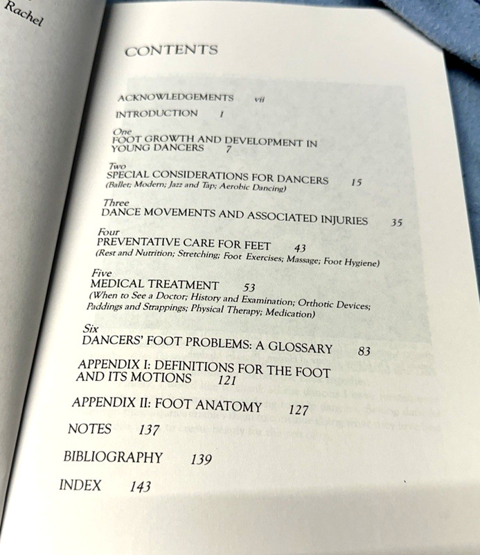 1990 The DANCER's FOOT BOOK Pointe Ballet Tap Modern Dance Dr. Terry Spilken EUC gallery